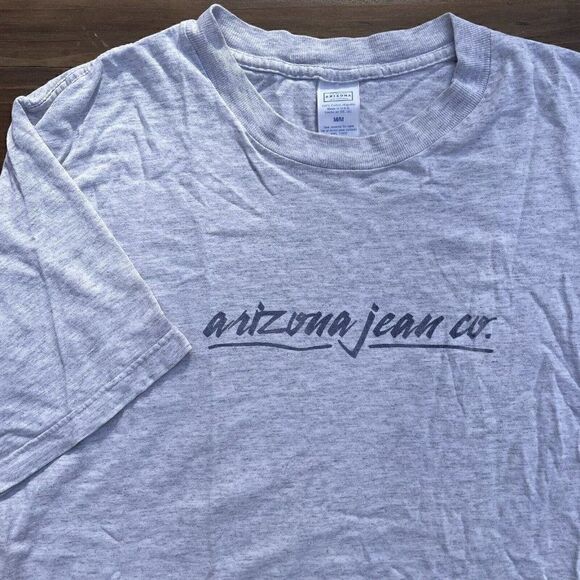VTG Arizona Jean Co Mens Gray Short Sleeve Tee T-Shirt Made in USA Size M - Picture 1 of 5